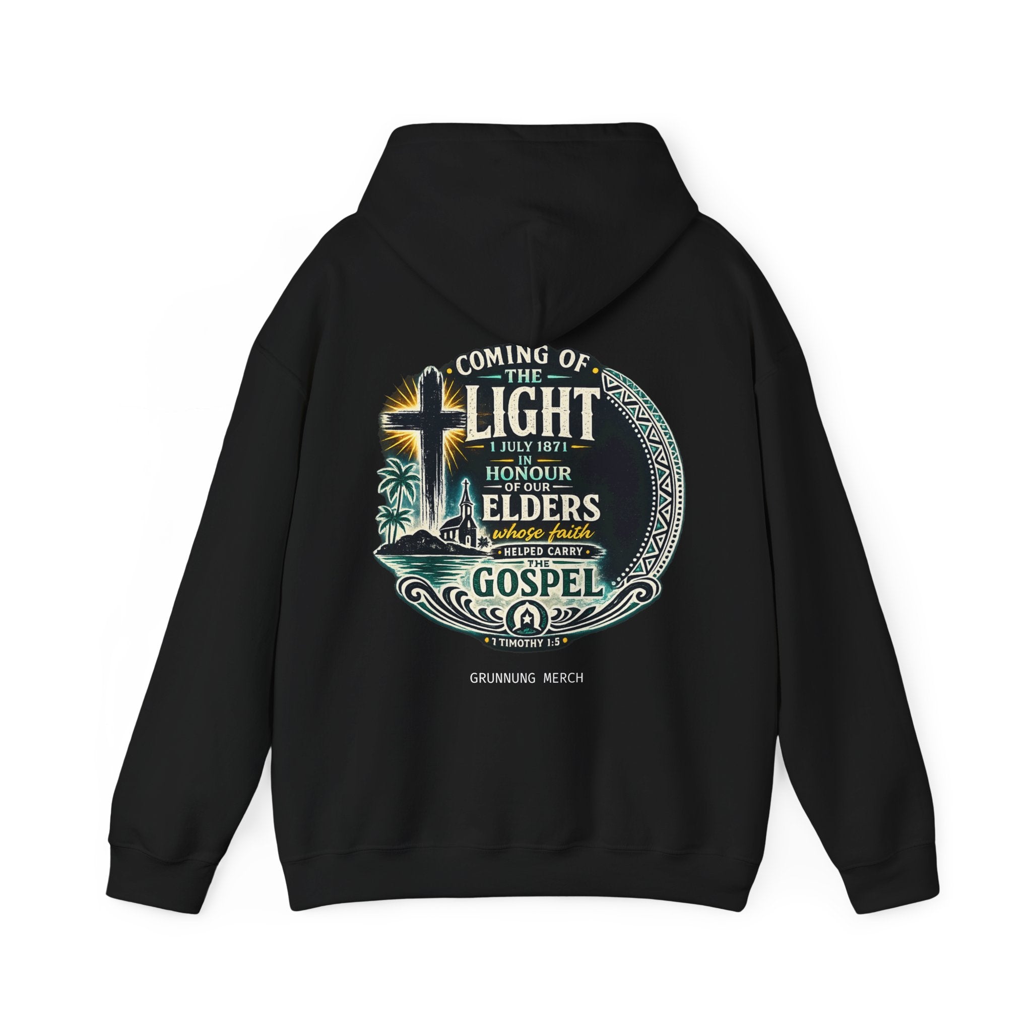 "Coming of the Light Hoodie" — Honour Elders Gospel Pullover