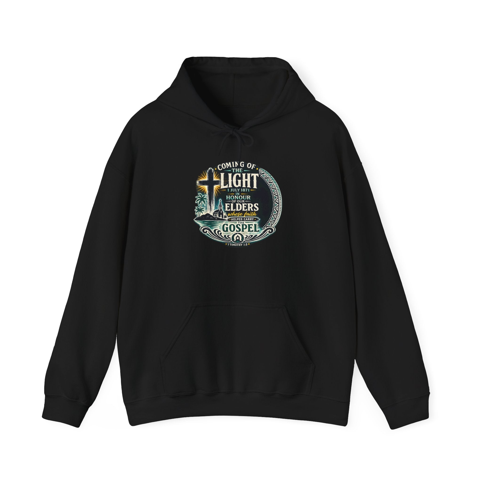 "Coming of the Light Hoodie" — Honour Elders Gospel Pullover