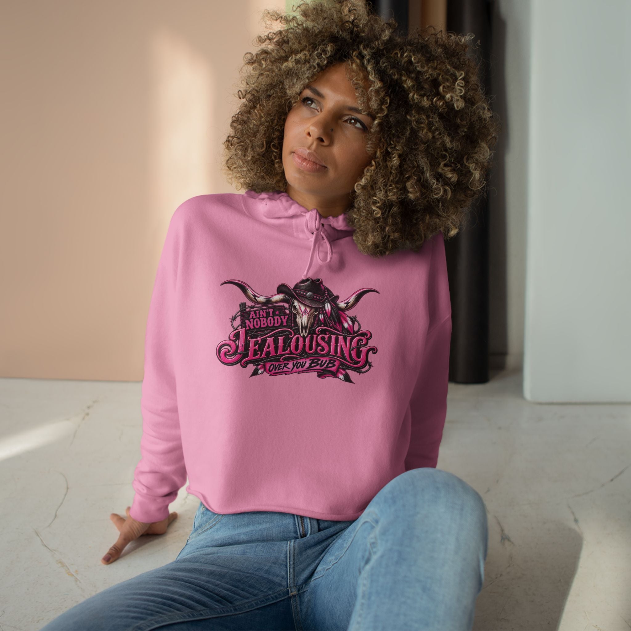 Jealousing Crop Hoodie