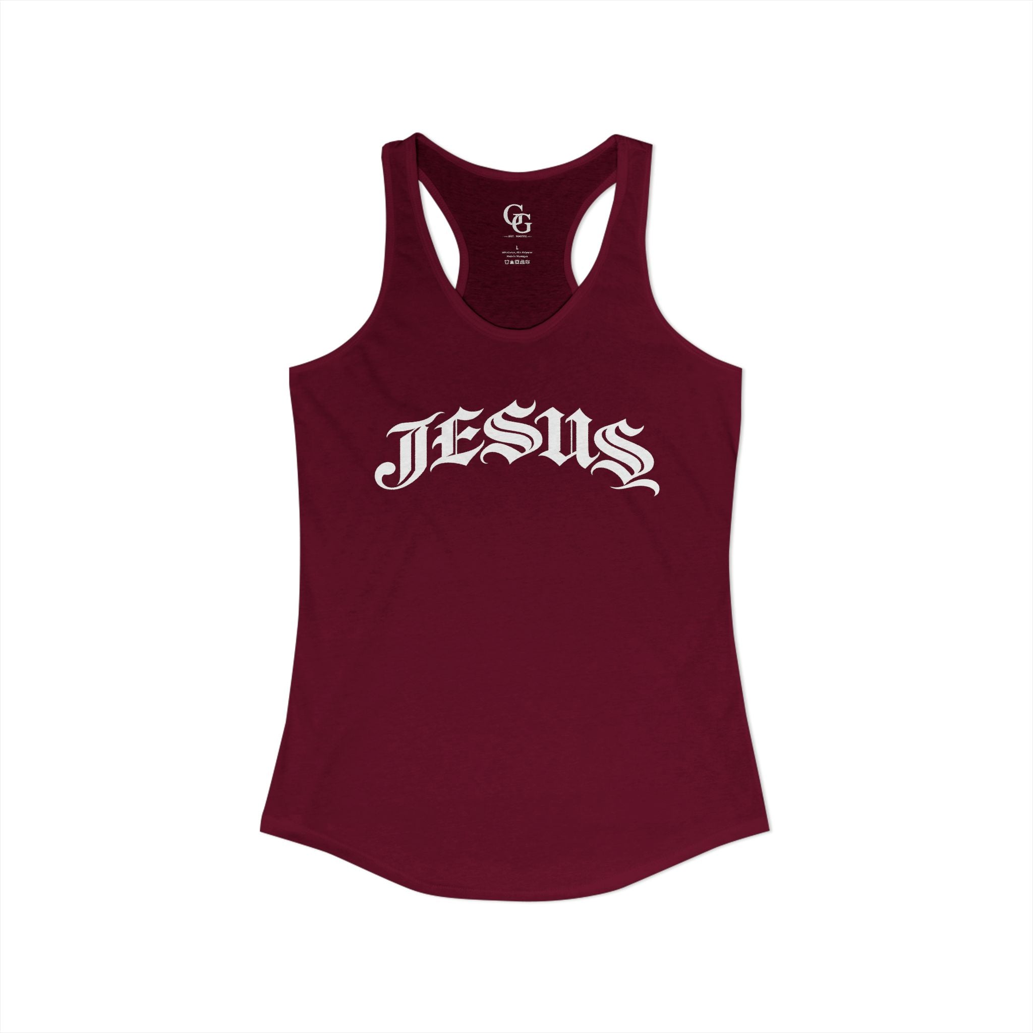 JESUS Women's Ideal Racerback Tank