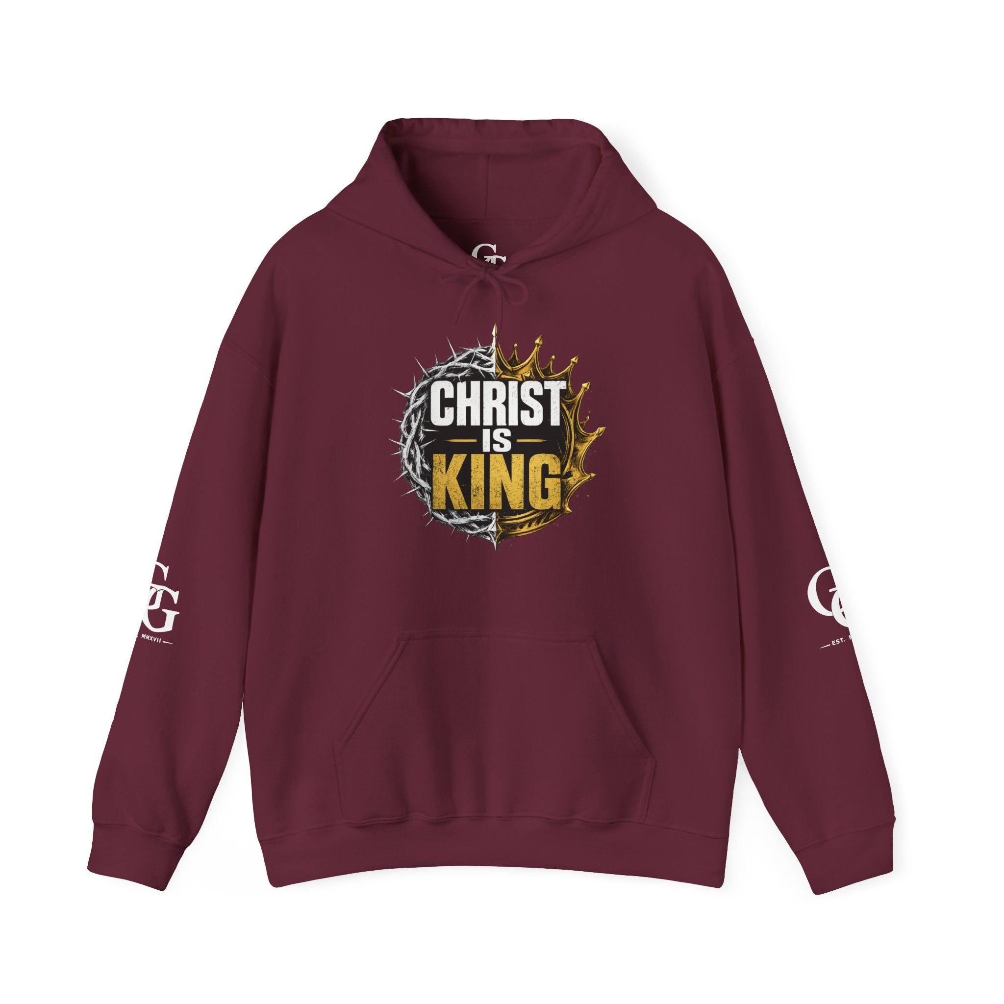 Christian 'Christ Is King' Hoodie — King of Kings Scripture Sweatshirt