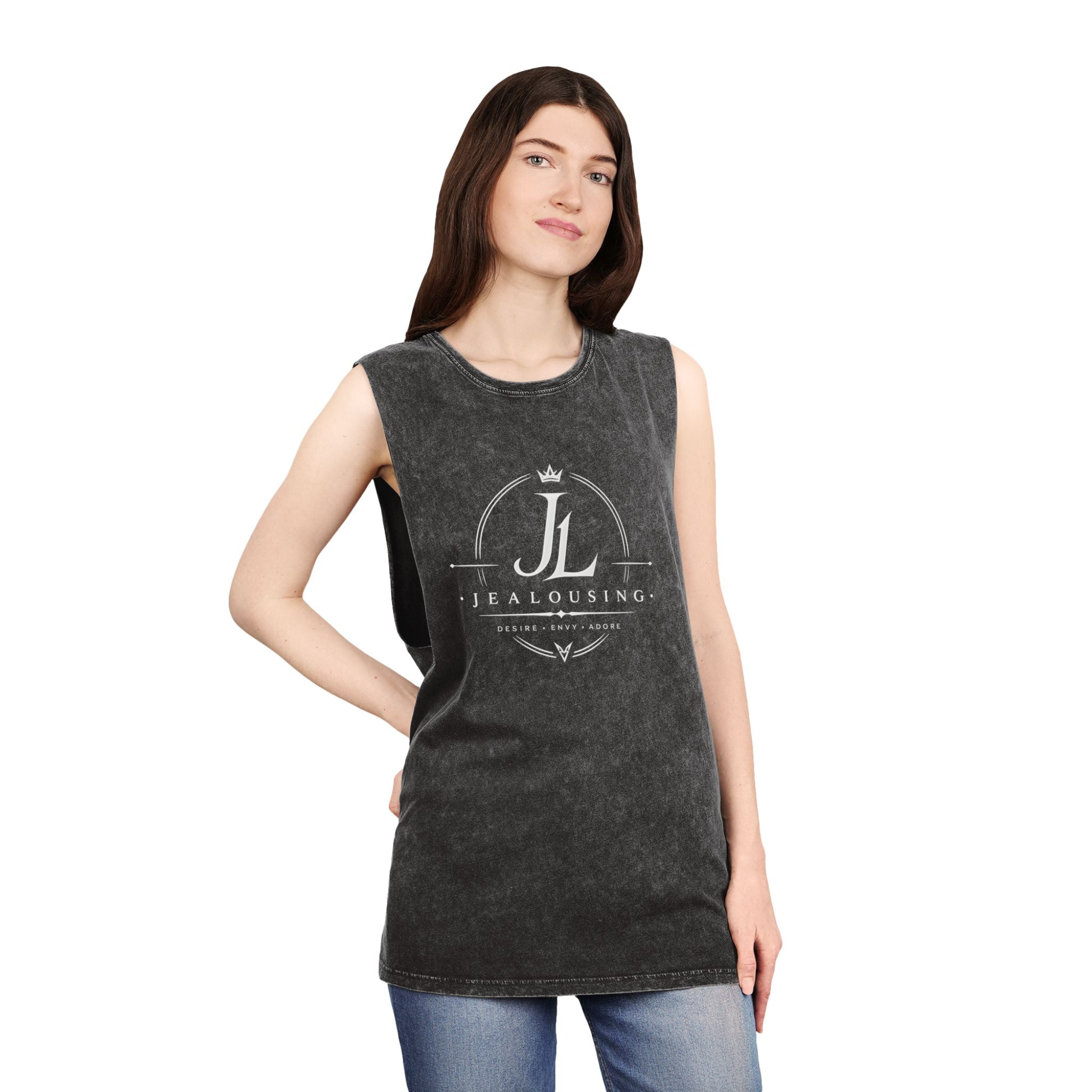 Unisex Jealousing Stonewash Singlet