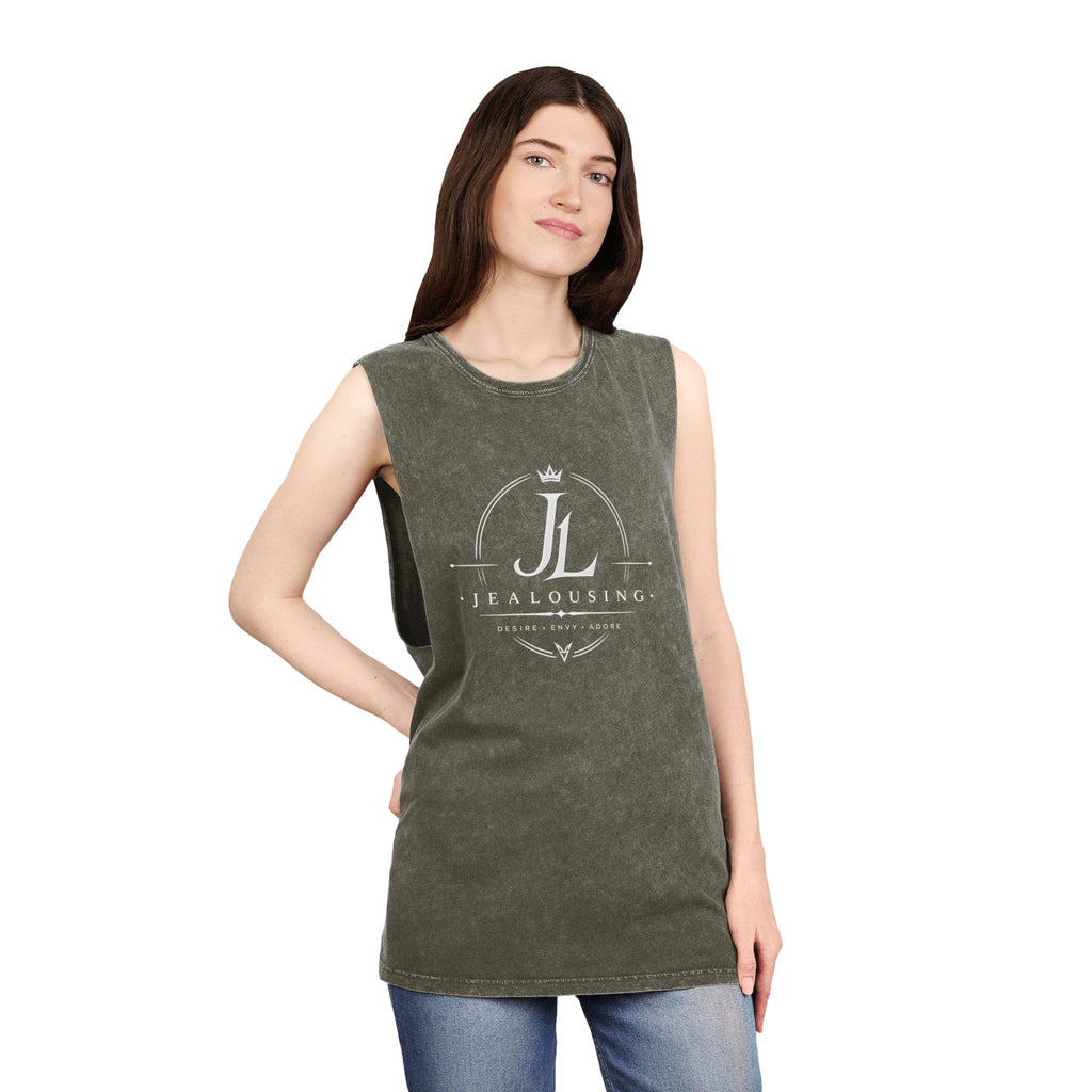 Unisex Jealousing Stonewash Singlet
