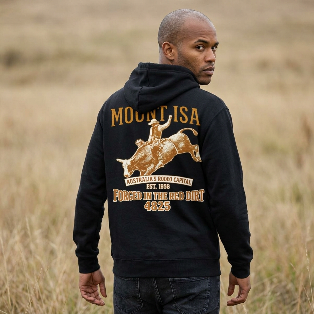 'Forged In The Red Dirt'  Premium Unisex Heavyweight Hoodie