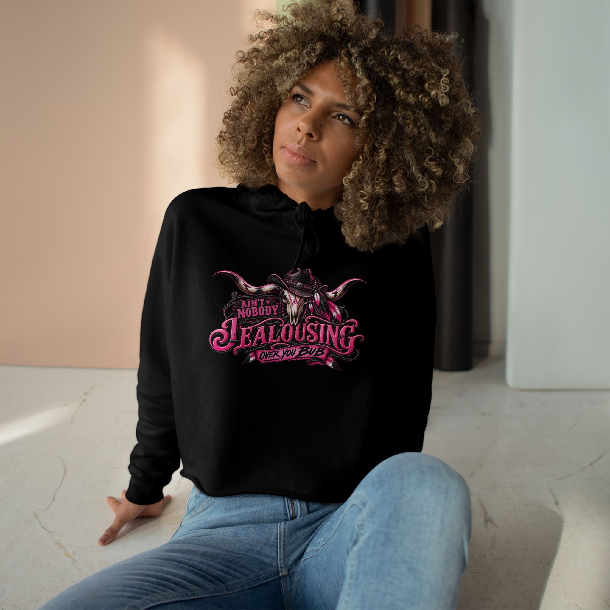 Jealousing Crop Hoodie