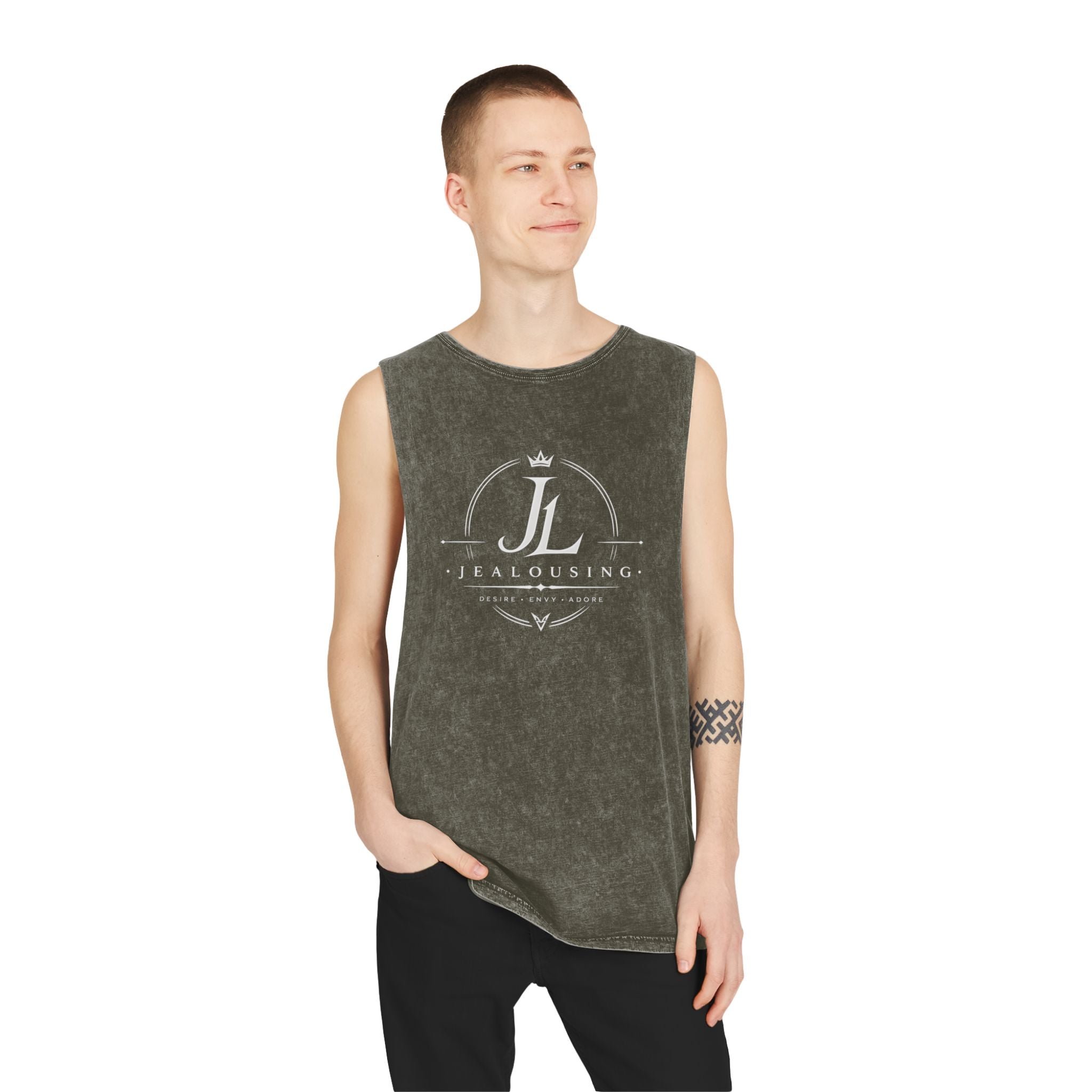 Unisex Jealousing Stonewash Singlet