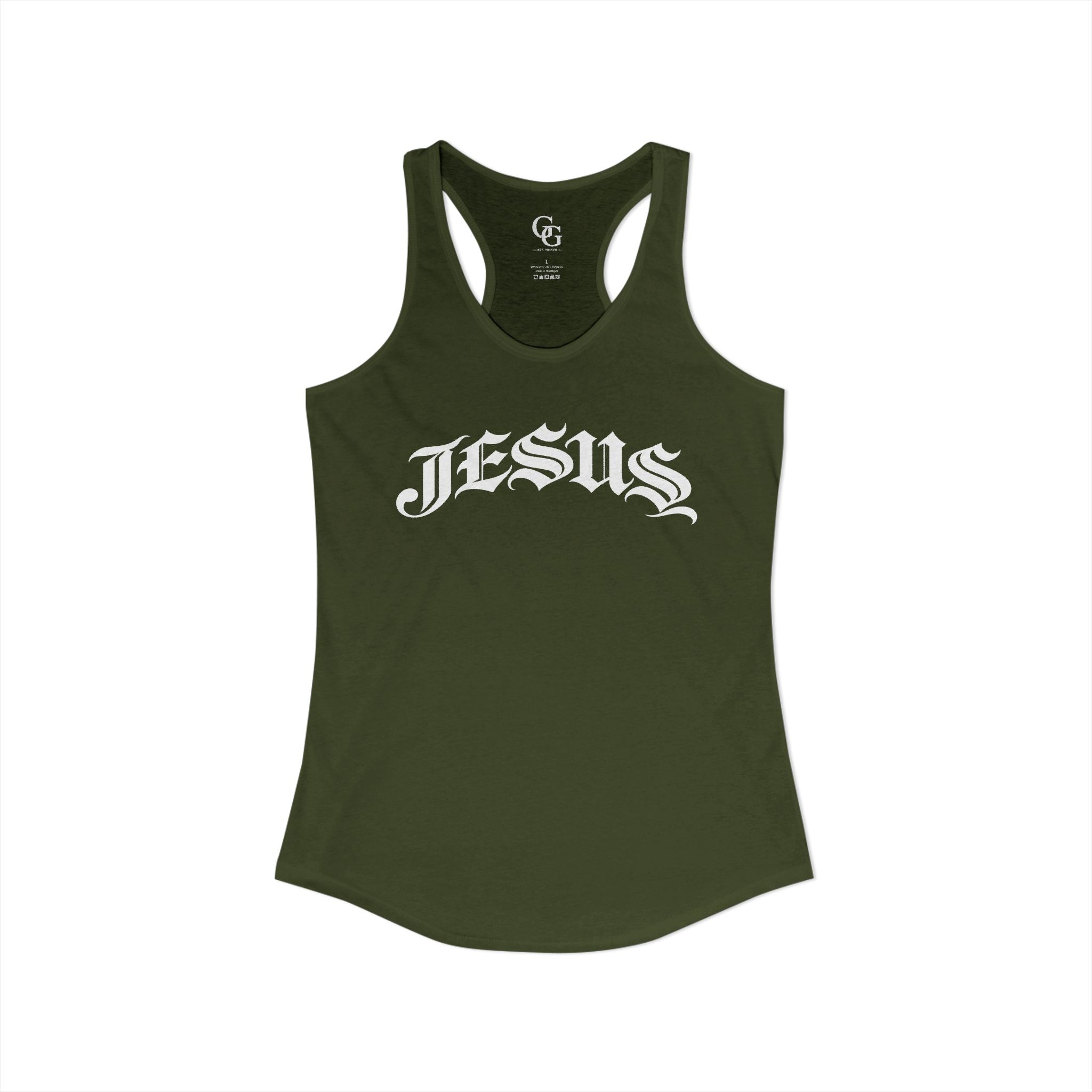 JESUS Women's Ideal Racerback Tank