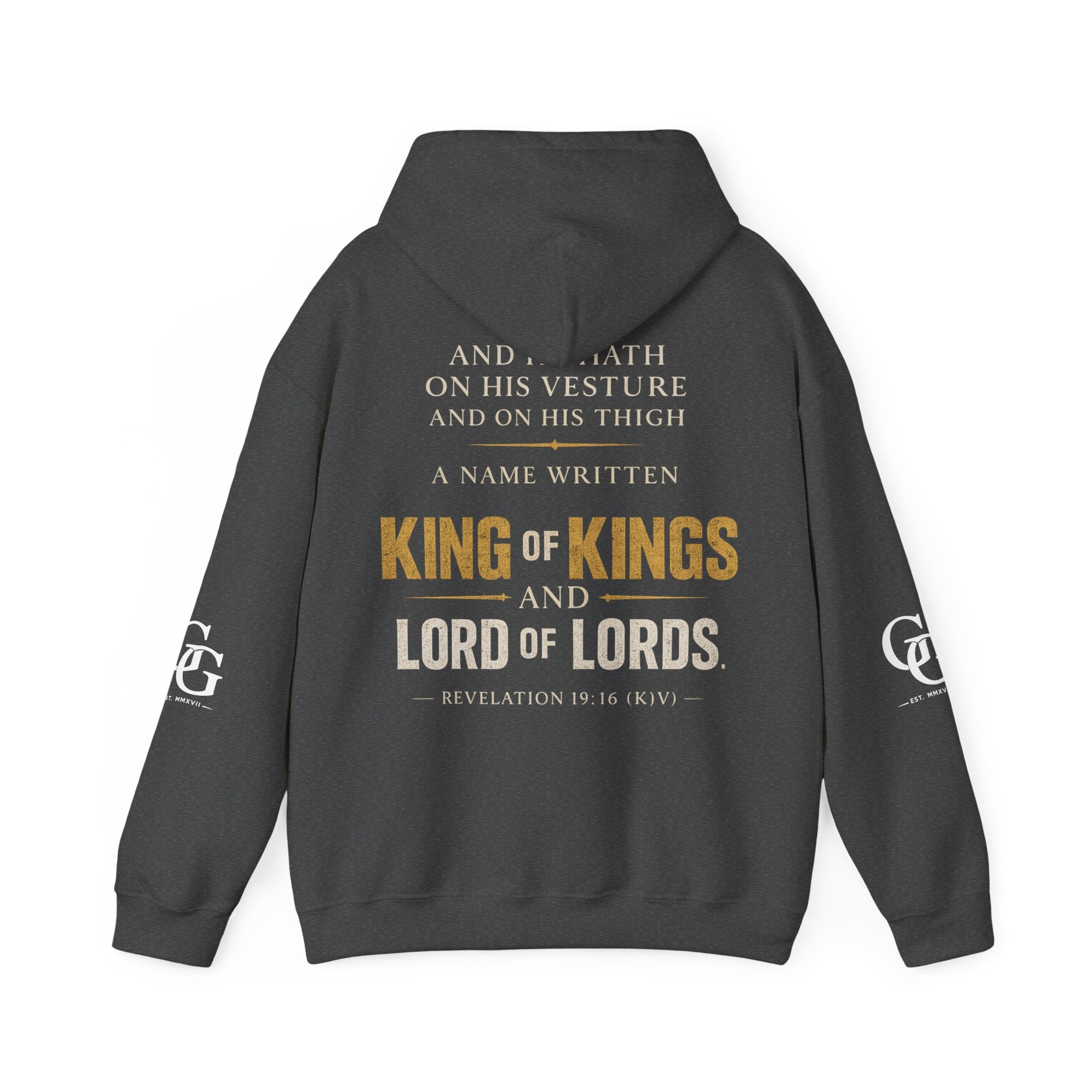 Christian 'Christ Is King' Hoodie — King of Kings Scripture Sweatshirt