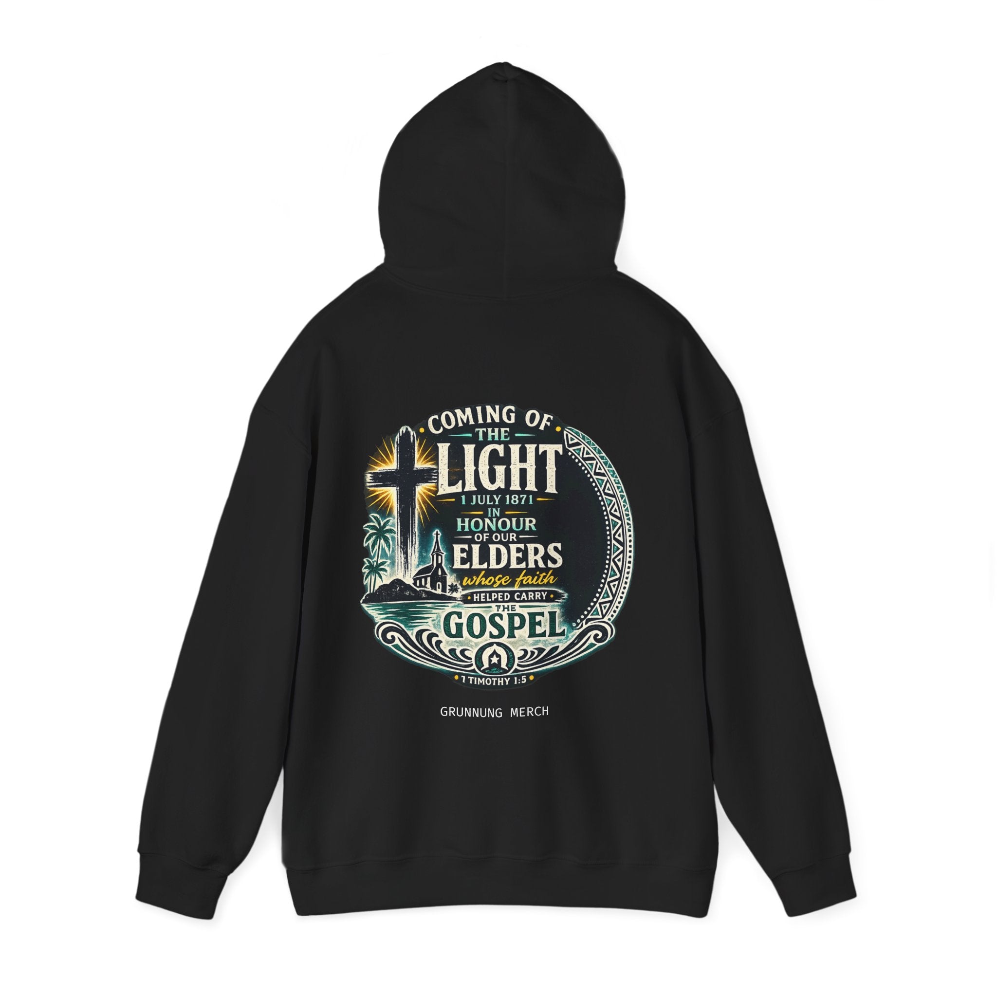 "Coming of the Light Hoodie" — Honour Elders Gospel Pullover