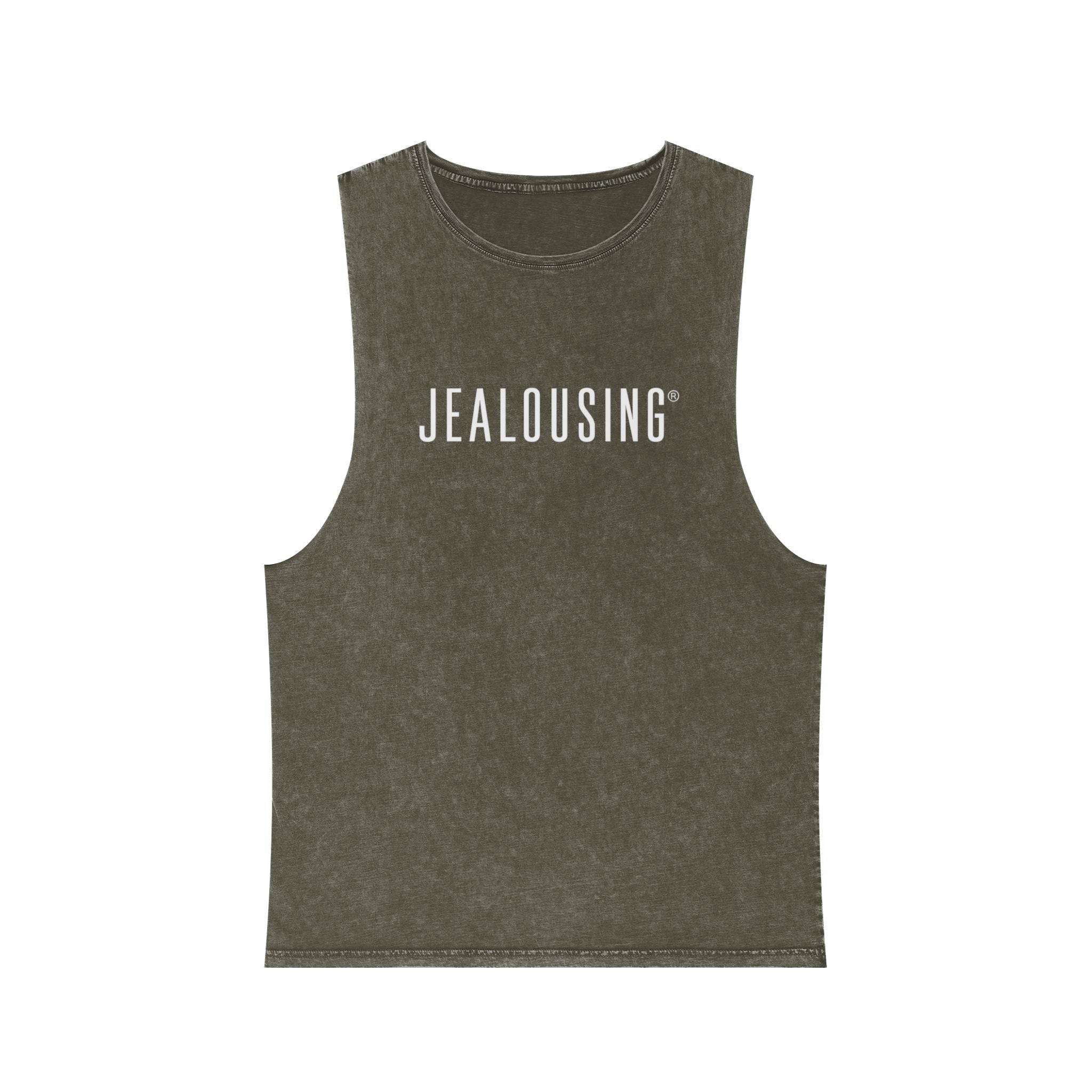 Unisex Jealousing Stonewash Singlet