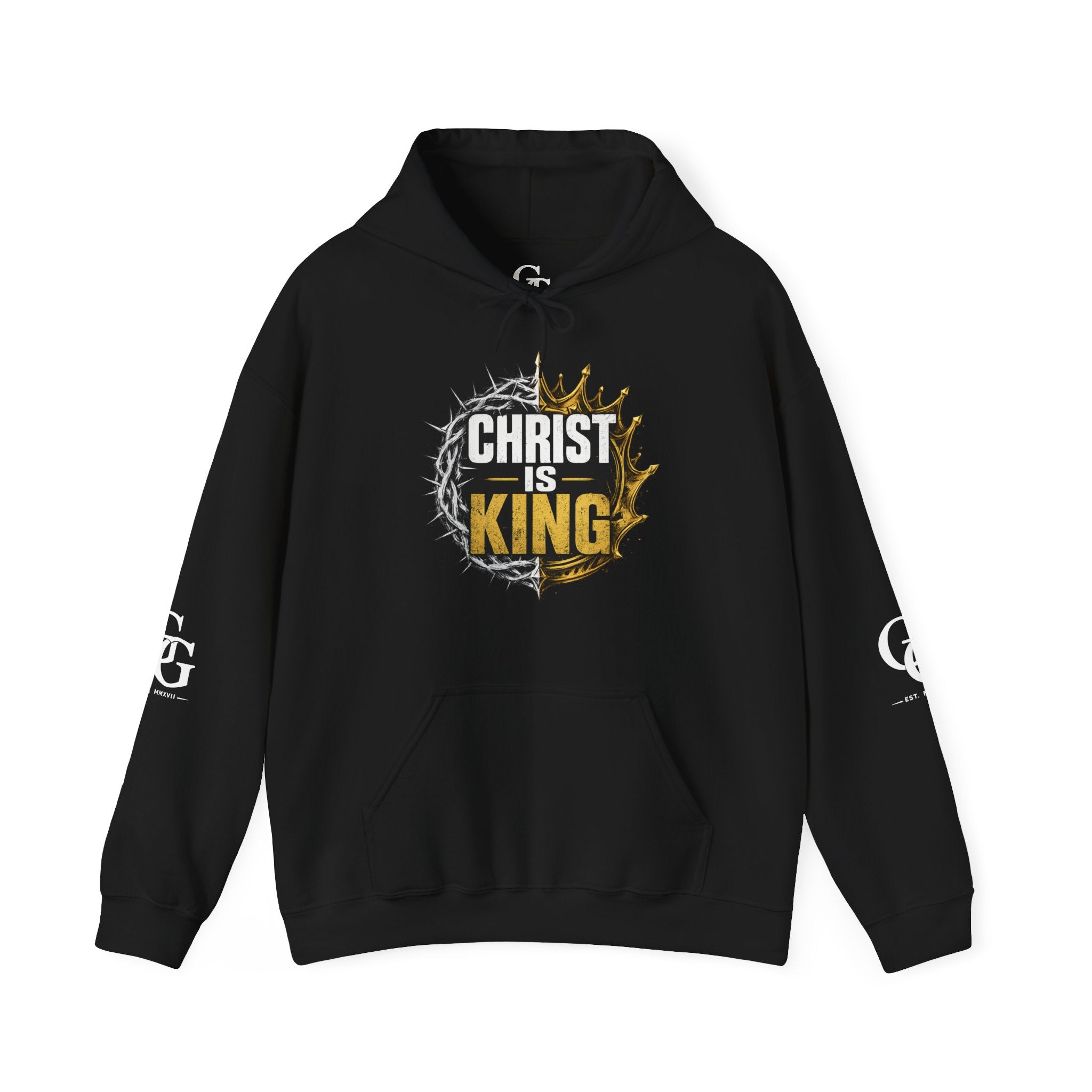 Christian 'Christ Is King' Hoodie — King of Kings Scripture Sweatshirt