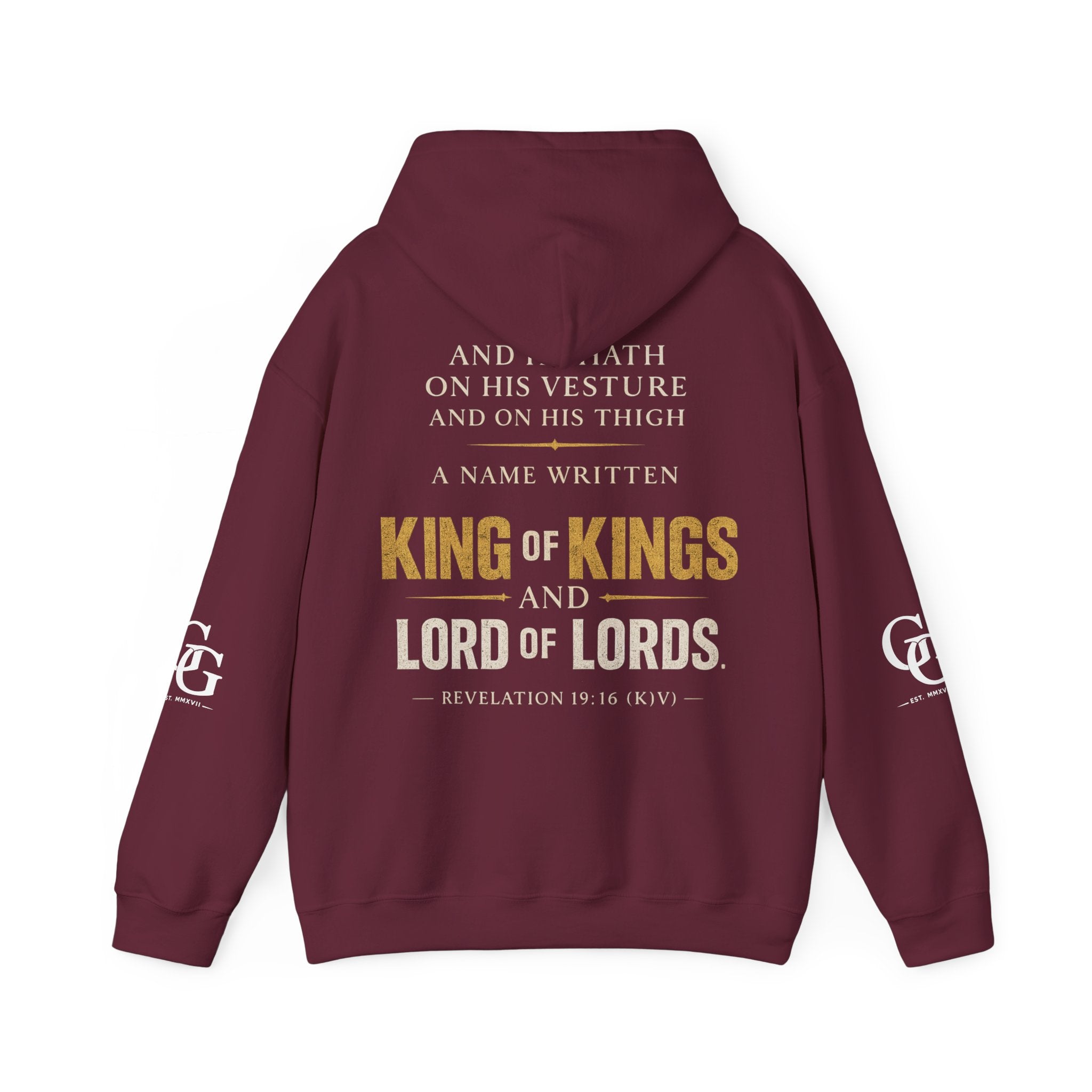 Christian 'Christ Is King' Hoodie — King of Kings Scripture Sweatshirt