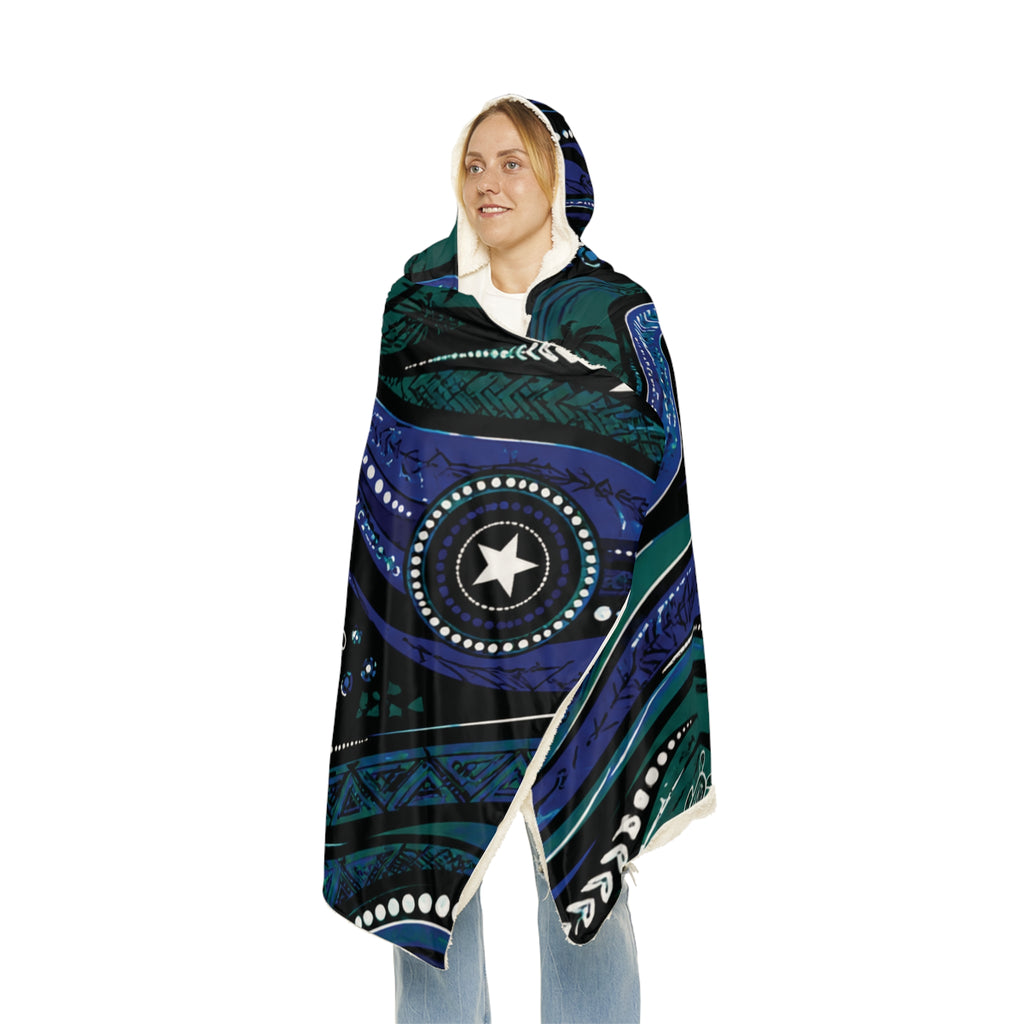 Salt Water Strong Hooded Snuggle Blanket