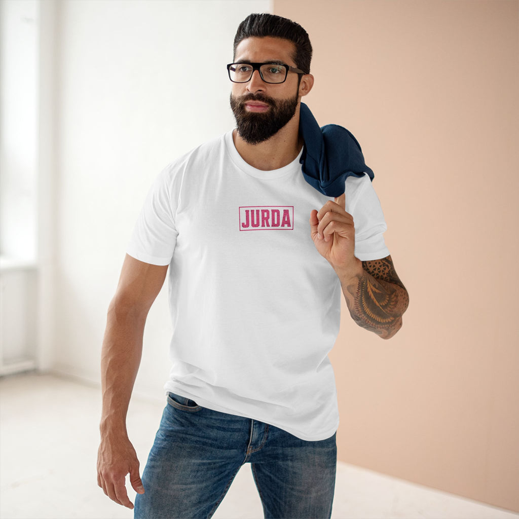 Jurda Pink Logo Tee — Minimalist Women's Graphic T‑Shirt