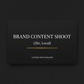 Brand Content Shoot (2hr, Local) — GRUNNUNG