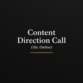 Content Direction Call (1hr, Online) — GRUNNUNG